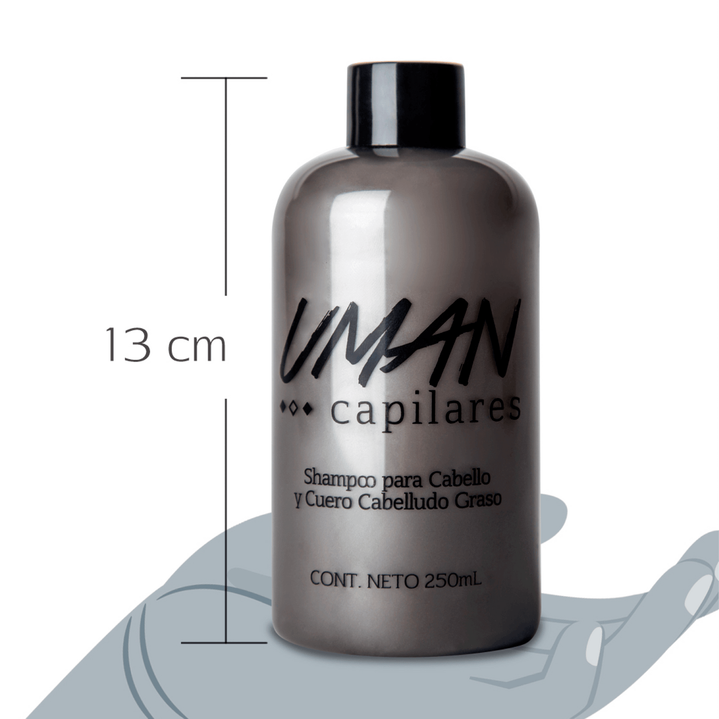 Kit Shampoo de Mujer para Cabello Graso + Loción 250ml + Cepillo Anti Caída Color Salmón - MarchanteMX