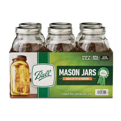 Mason Jars Ball 64 oz Boca Ancha - MarchanteMX