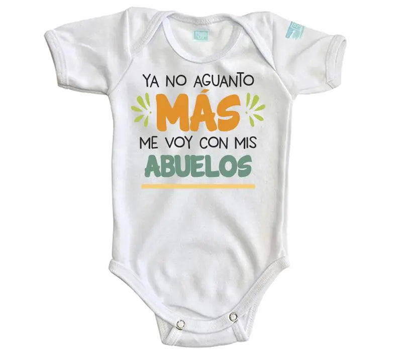 Body Bebé Me voy con mis abuelos - MarchanteMX