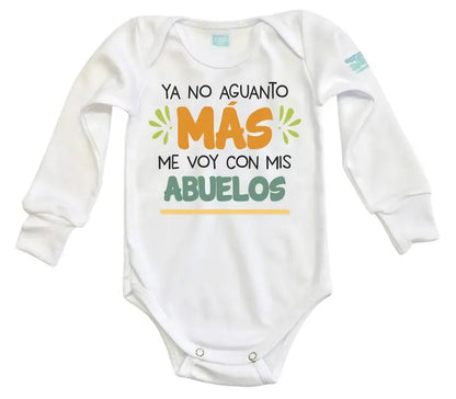 Body Bebé Me voy con mis abuelos - MarchanteMX