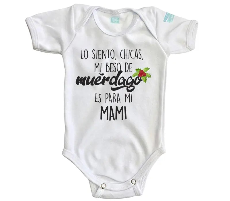 Body Bebé Mi Beso de Muerdago - MarchanteMX