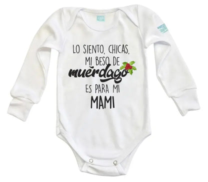 Body Bebé Mi Beso de Muerdago - MarchanteMX