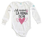 Body Bebé La Reina de Mi corazón (rosa) - MarchanteMX