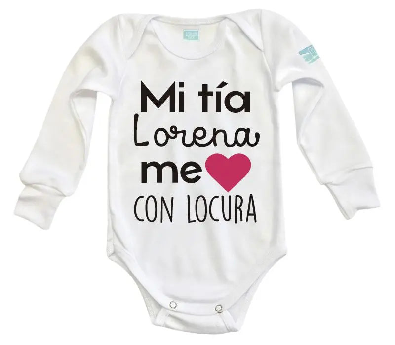 Body Bebé Me Ama Con Locura - MarchanteMX