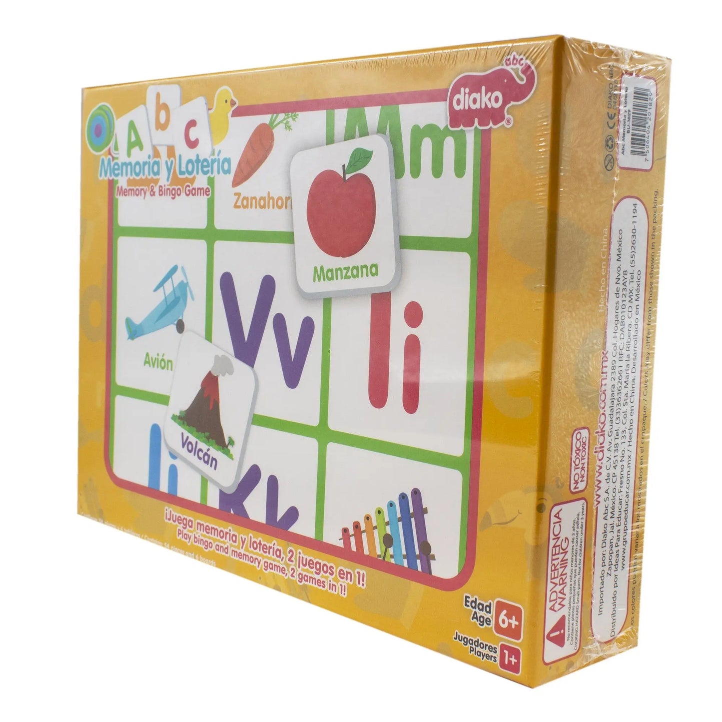 Juego De Memoria Y Lotería Diako Didáctico Niña Niños - Diako - detalle