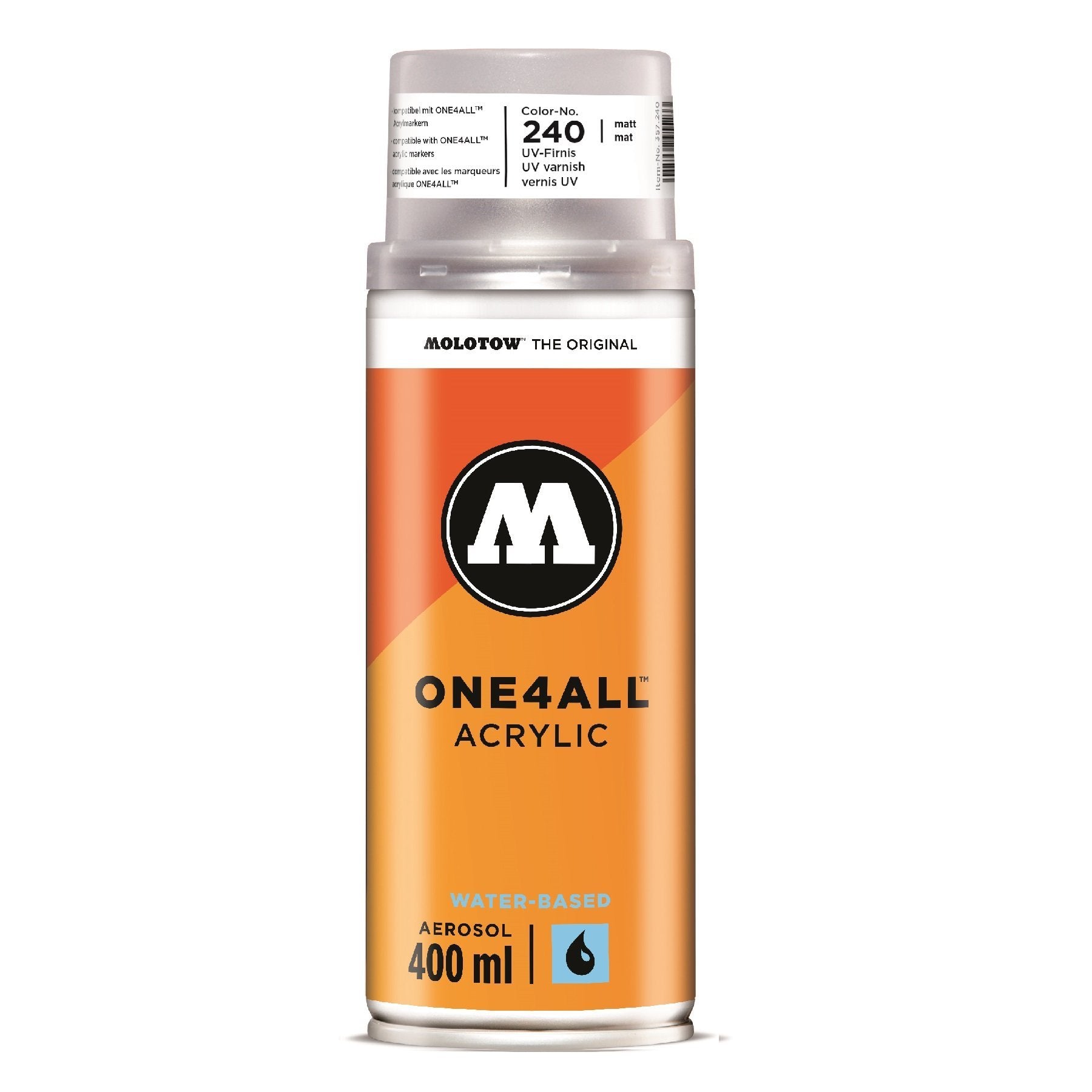 MOLOTOW - Barniz en Spray base acrílica ONE4ALL UV 400 ml