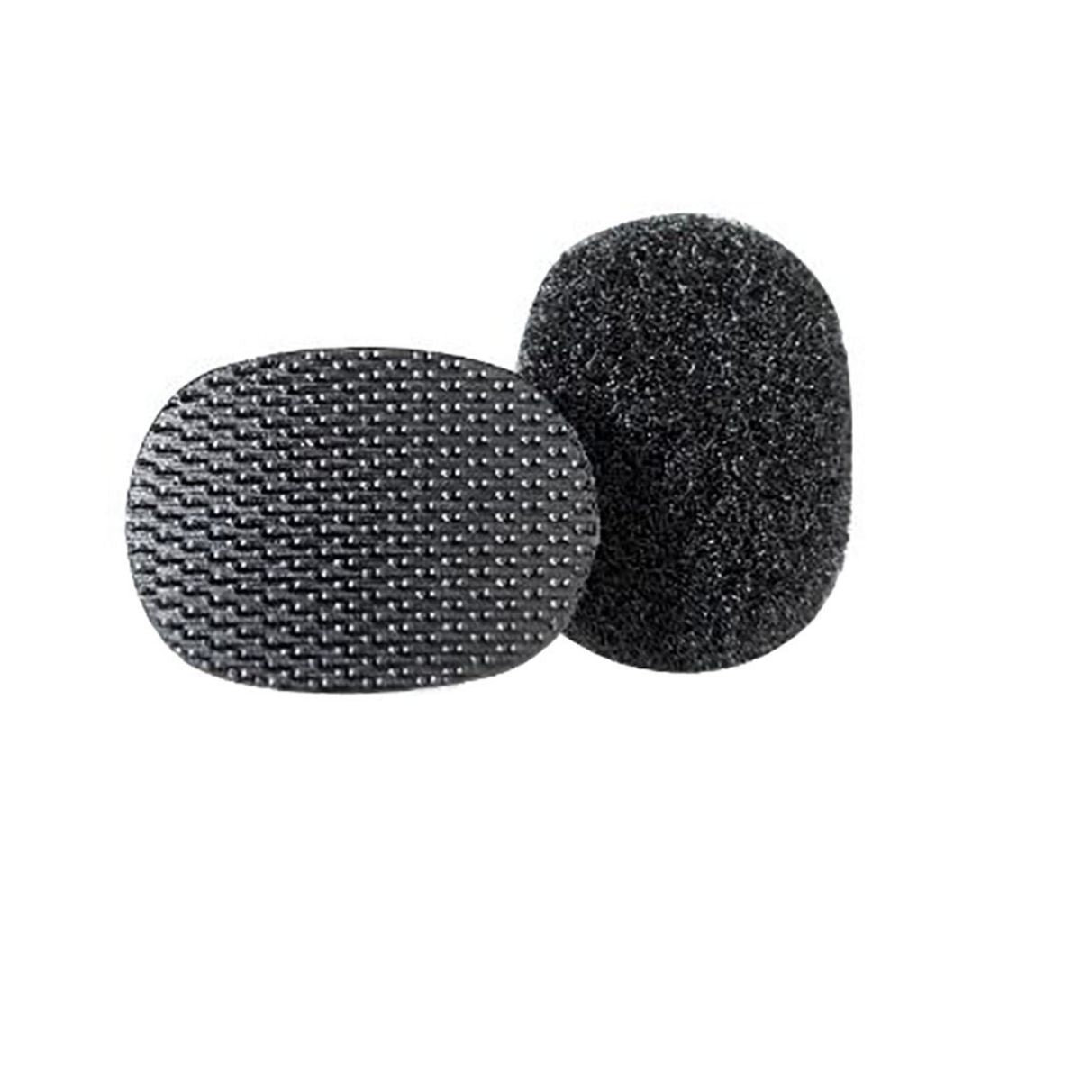 Círculos adhesivos de VELCRO® redondo Stick on negros - Pack 16 uds