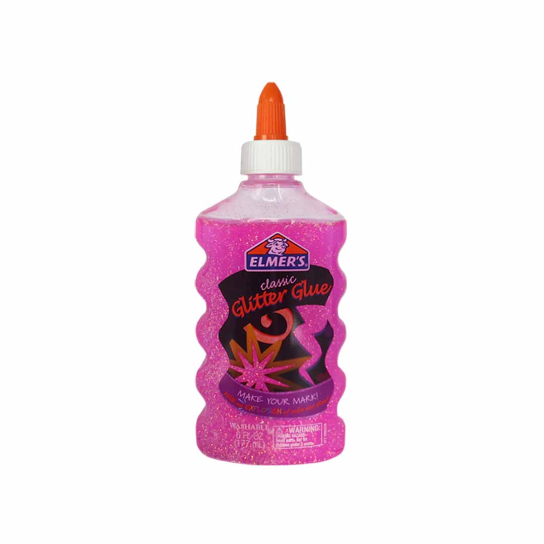 PEGAMENTO ELMERS GLITTER ROSA 6 OZ