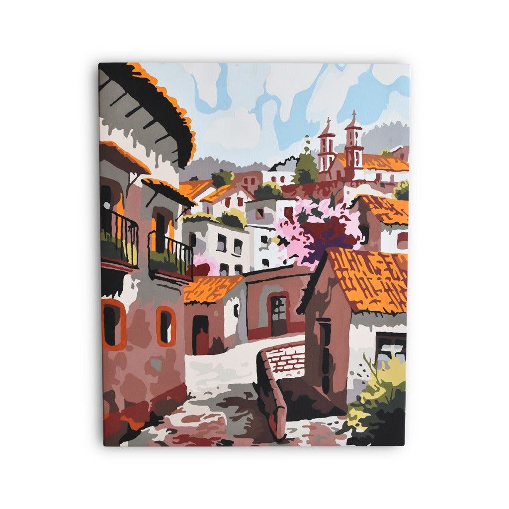 PINTA POR NÚMERO PUEBLO MÁGICO 40X50