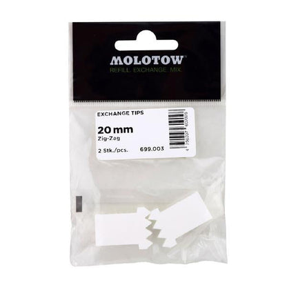 MOLOTOW - PUNTAS ZIGZAG INTERCAMBIABLES 20MM SERIE 400-600