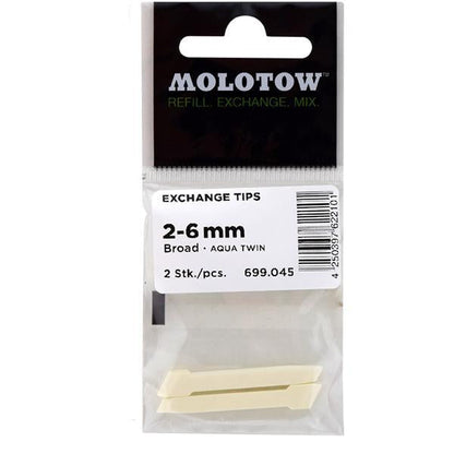 MOLOTOW - PUNTAS CINCEL 2-6 MM