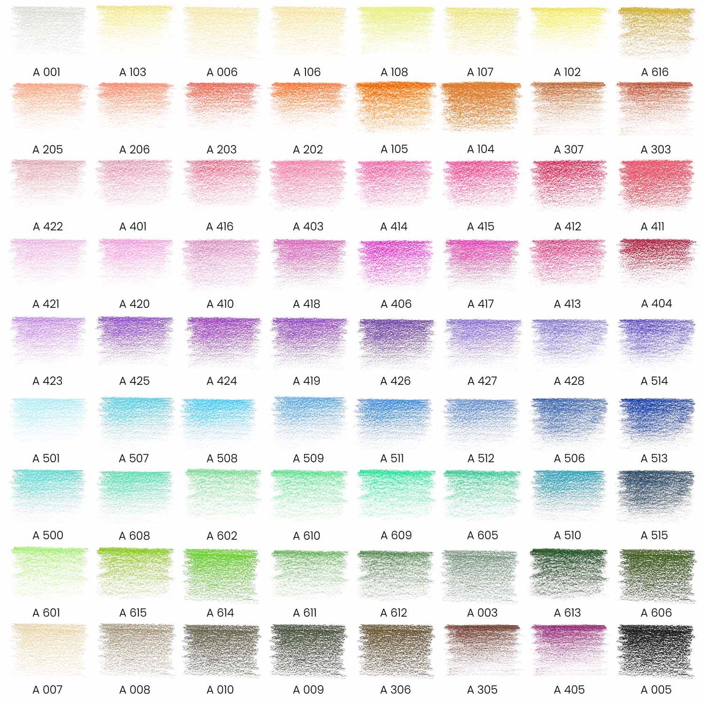 Set 72 Lápices Colores Junior Escolar Dibujo Arteza Classic - Arteza - contenido
