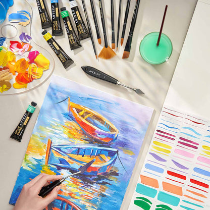 Set de 14 Lienzo Carton C Tela Canvas Pintura 27.9x35.6 Arteza - Arteza - accesorios