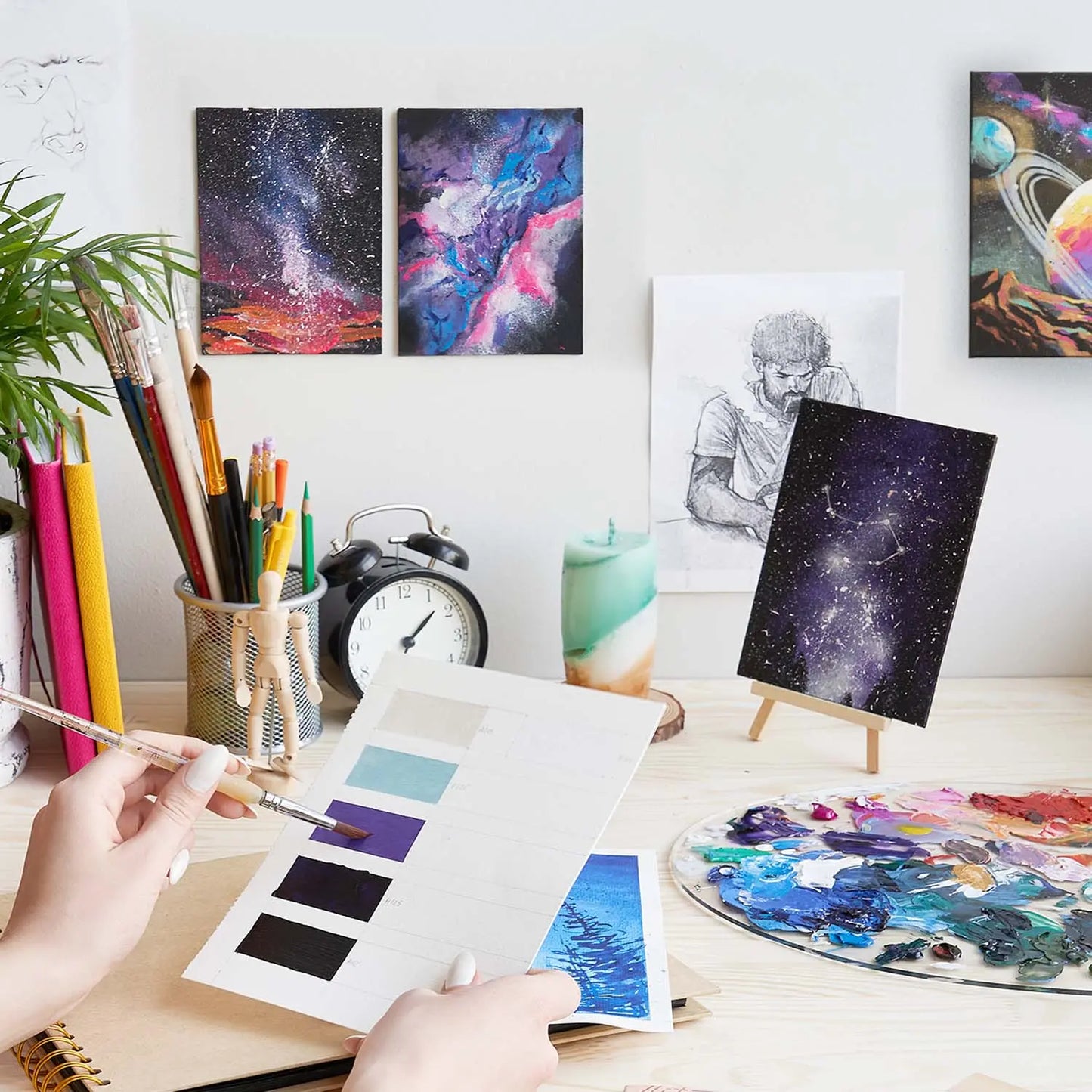 Set de 14 Lienzo Carton C Tela Canvas Pintura 27.9x35.6 Arteza - Arteza - detalle