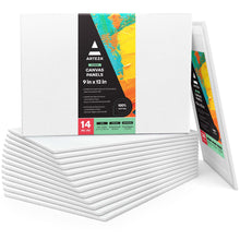 Lienzo Carton Tela Canvas Pintura 22.9x30.5 Arteza Pack 14