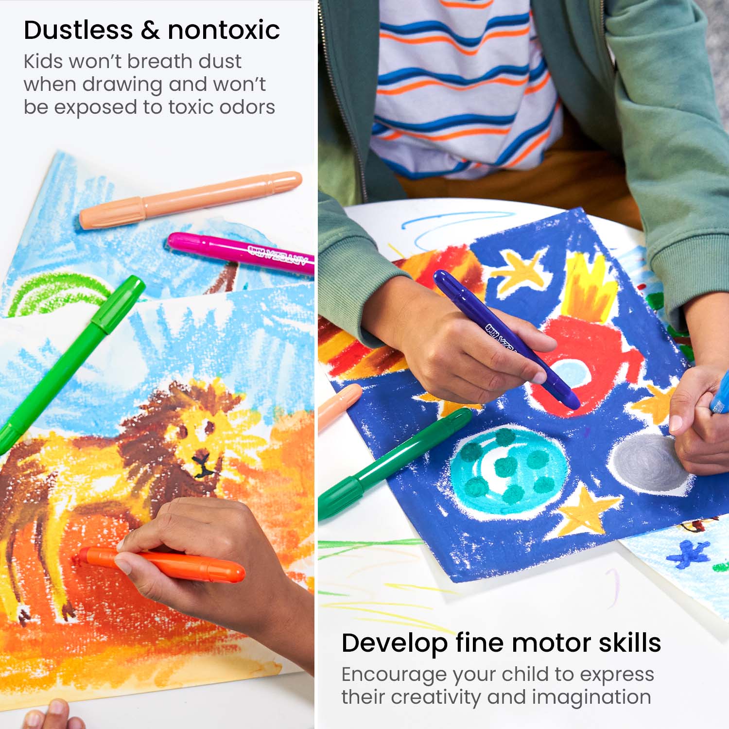 Set 36 Crayones Gel Twistables Niños Dibujo Colores Arteza