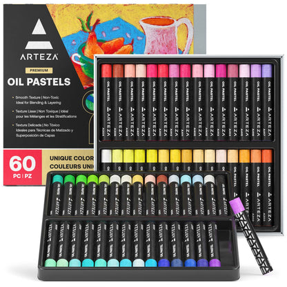 Set 60 Gises Oleo Pastel Graso Pintura Profesional Arteza