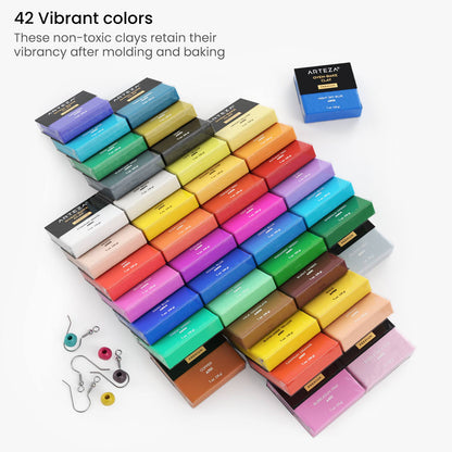 Arcilla Polimérica Modelar 42 Colores + Herramientas Arteza