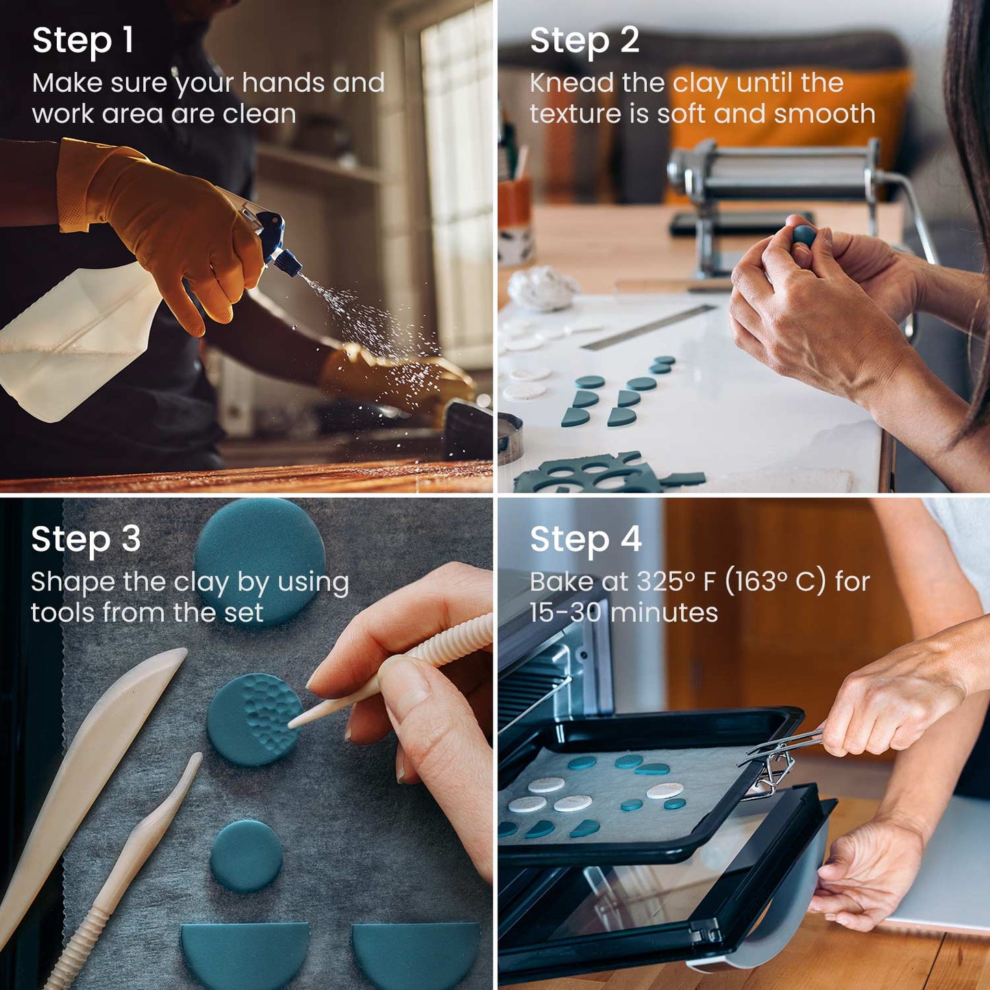 Arcilla Polimérica Modelar 42 Colores + Herramientas Arteza