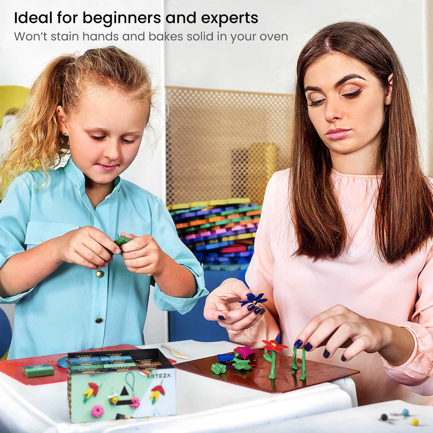 Arcilla Polimérica Modelar 42 Colores + Herramientas Arteza