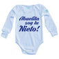 Body Bebé Abuelita soy tu Nieto Impresión Azul - MarchanteMX