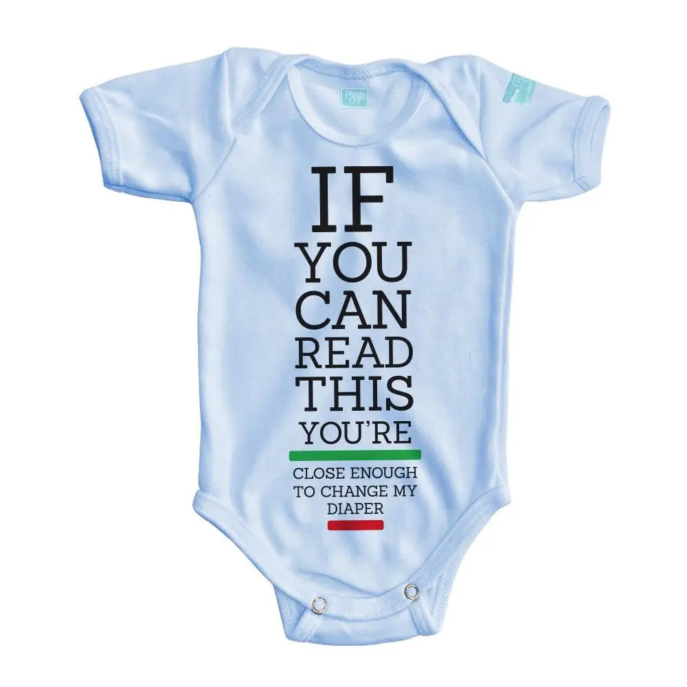Body Bebé Change Diaper Manga Corta / Azul / 24m - PLASH