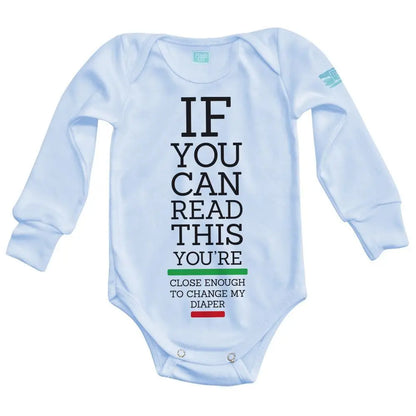 Body Bebé Change Diaper Manga Larga / Azul / 24m - PLASH