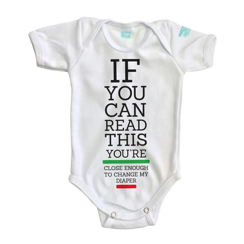 Body Bebé Change Diaper Manga Corta / Blanco / 24m - PLASH - vista lateral