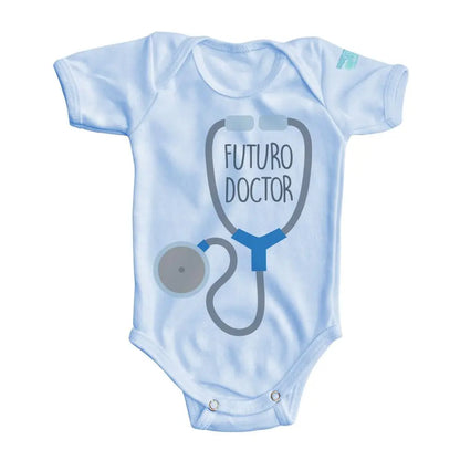 Body para Bebe Futuro Doctor Manga Corta / Azul / 24m - Coveme
