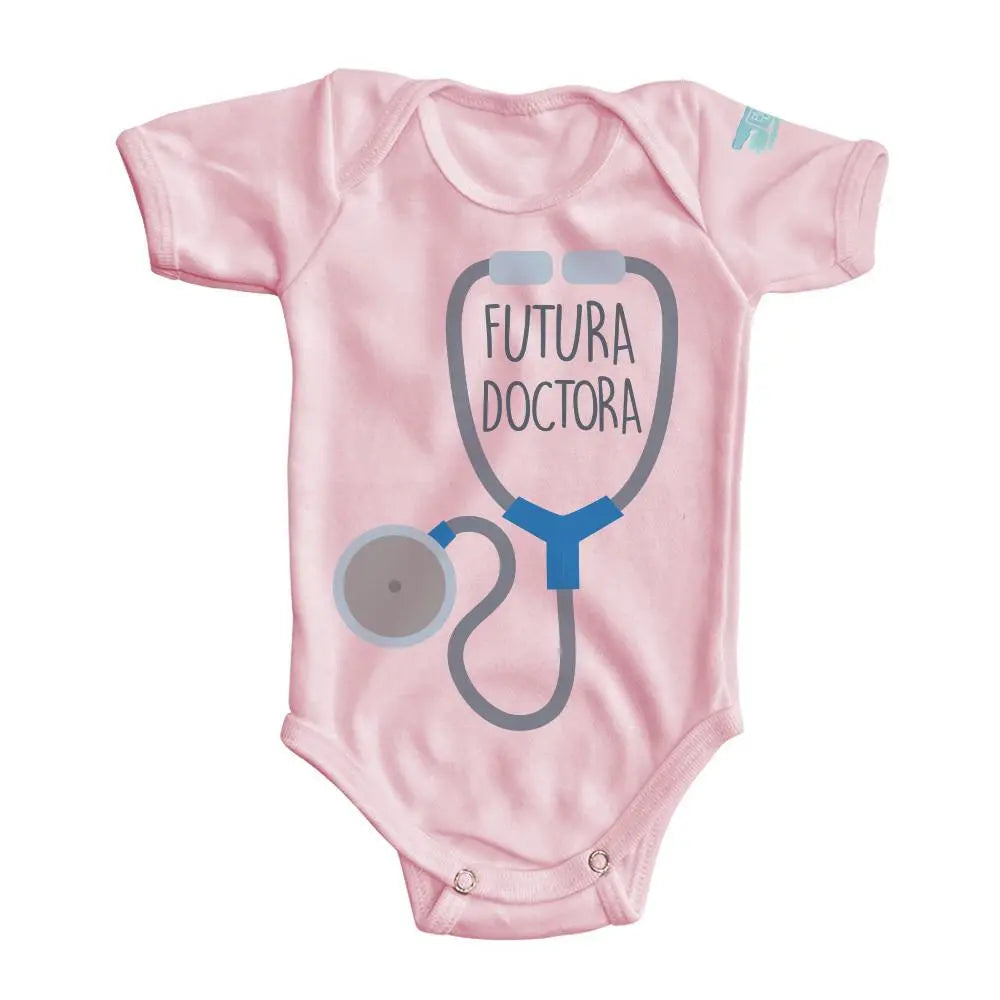 Body para Bebe Futura Doctora Manga Corta / Rosa / 24m - PLASH