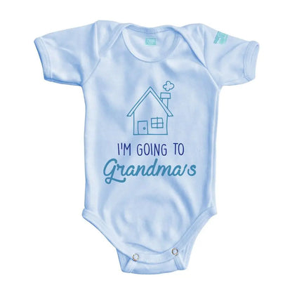 Body Bebé Grandma´s House Manga Corta / Azul / 24m - PLASH - vista lateral