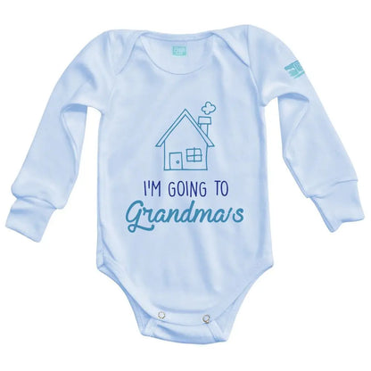 Body Bebé Grandma´s House Manga Larga / Azul / 24m - PLASH