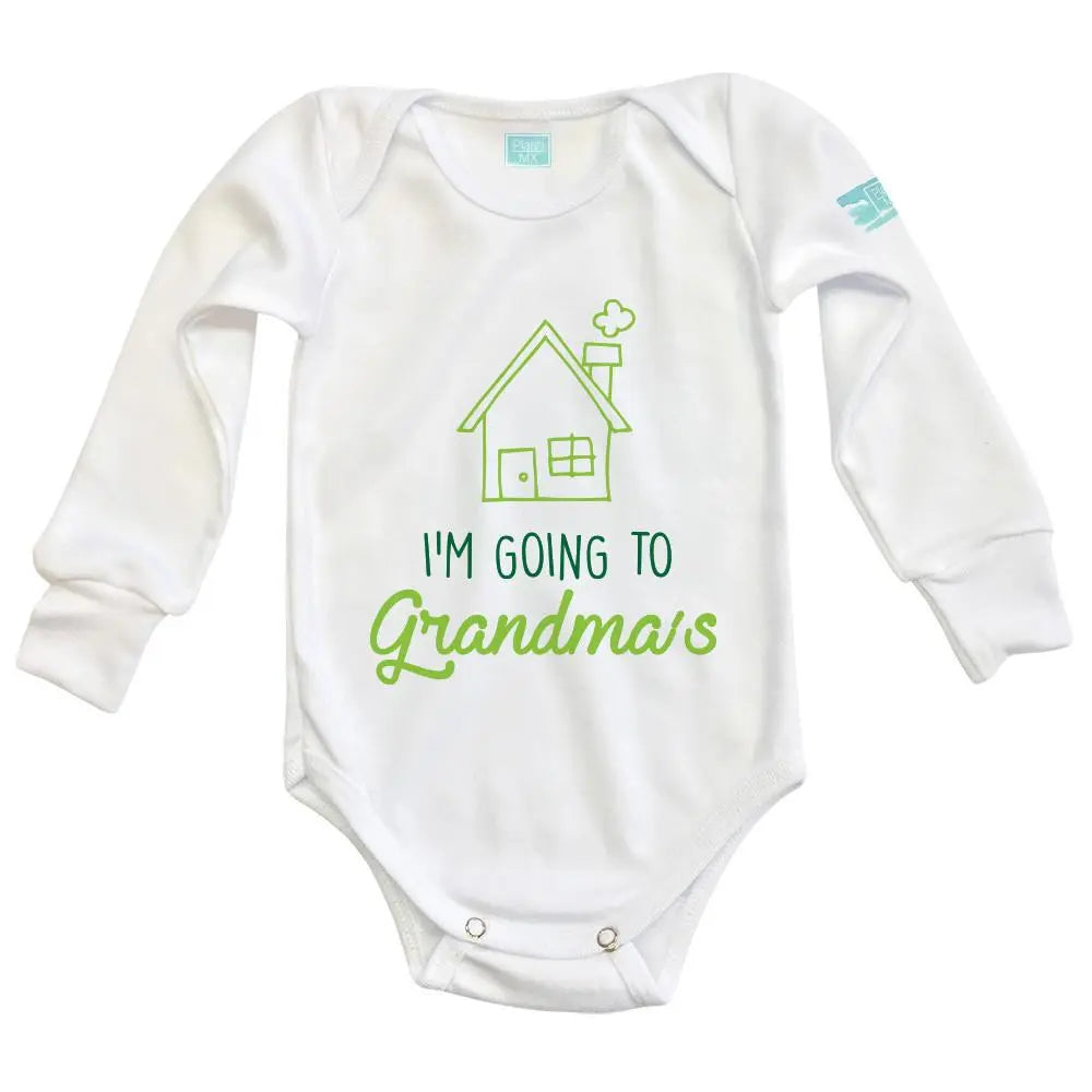 Body Bebé Grandma´s House Manga Larga / Blanco / 24m - Coveme
