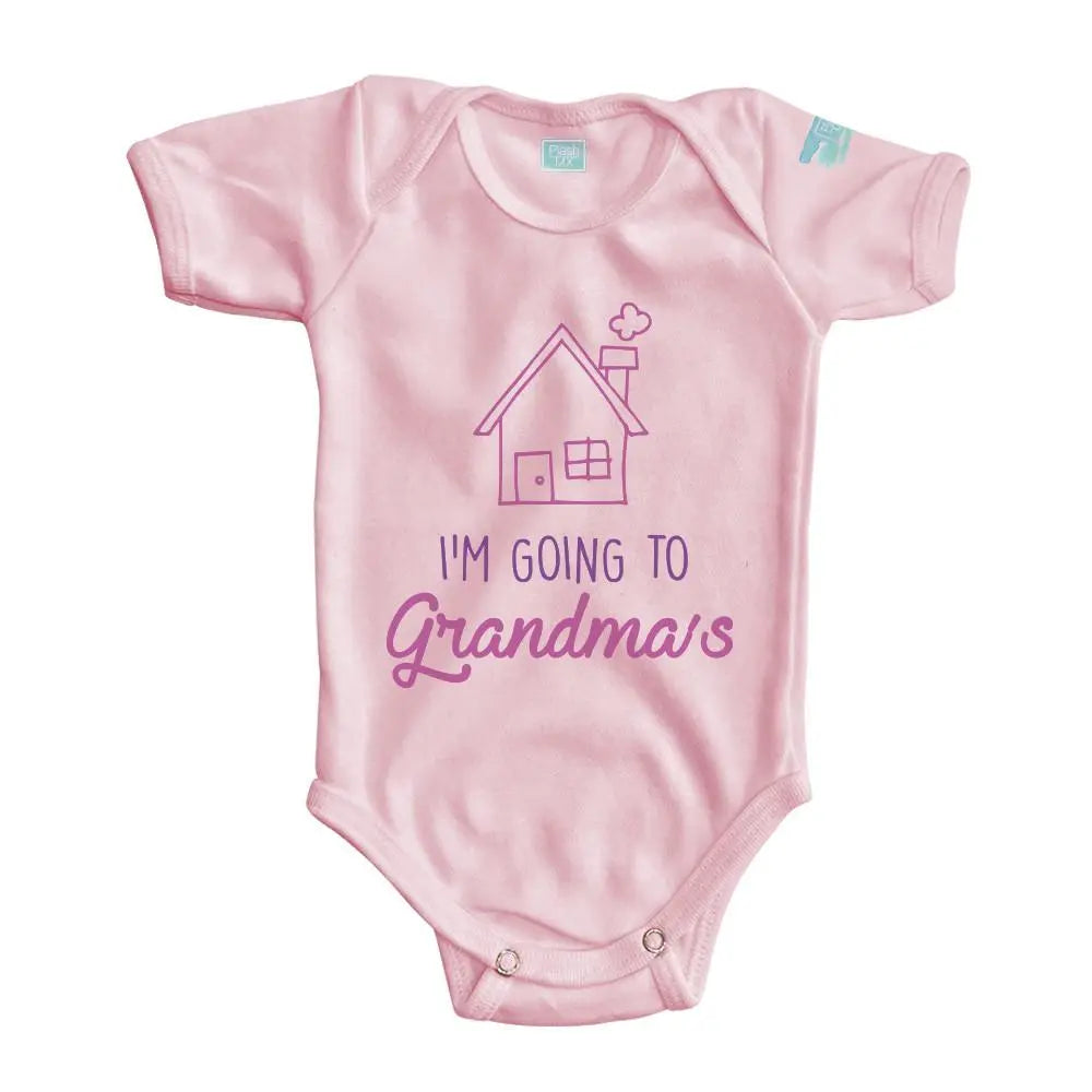Body Bebé Grandma´s House Manga Corta / Rosa / 24m - Coveme