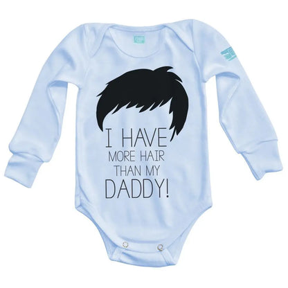 Body Bebé Daddy´s Hair Manga Larga / Azul / 24m - Coveme