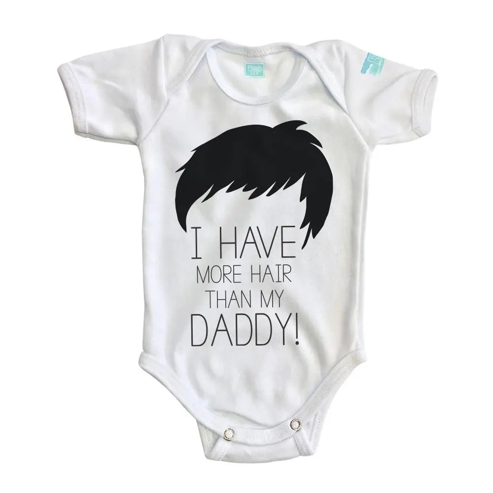 Body Bebé Daddy´s Hair Manga Corta / Blanco / 24m - PLASH - vista lateral