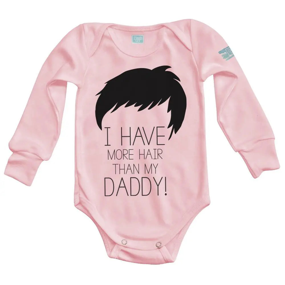 Body Bebé Daddy´s Hair Manga Larga / Rosa / 24m - Coveme - vista lateral