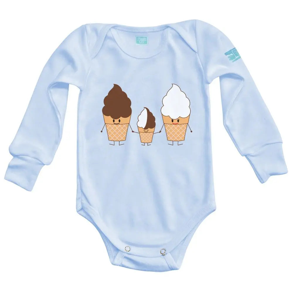 Body Bebé Familia Helados - MarchanteMX