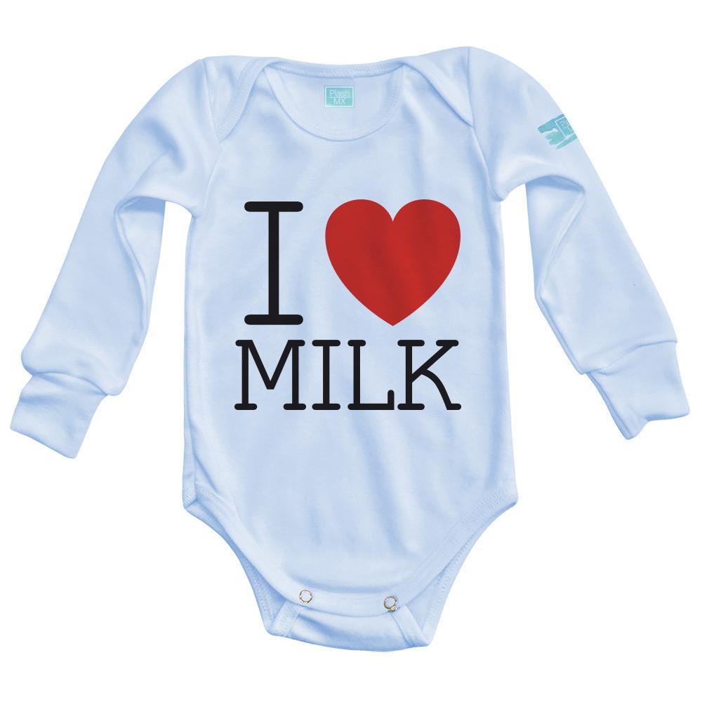 Body Bebé para bebe I Love Milk - MarchanteMX