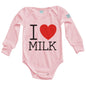Body Bebé para bebe I Love Milk - MarchanteMX