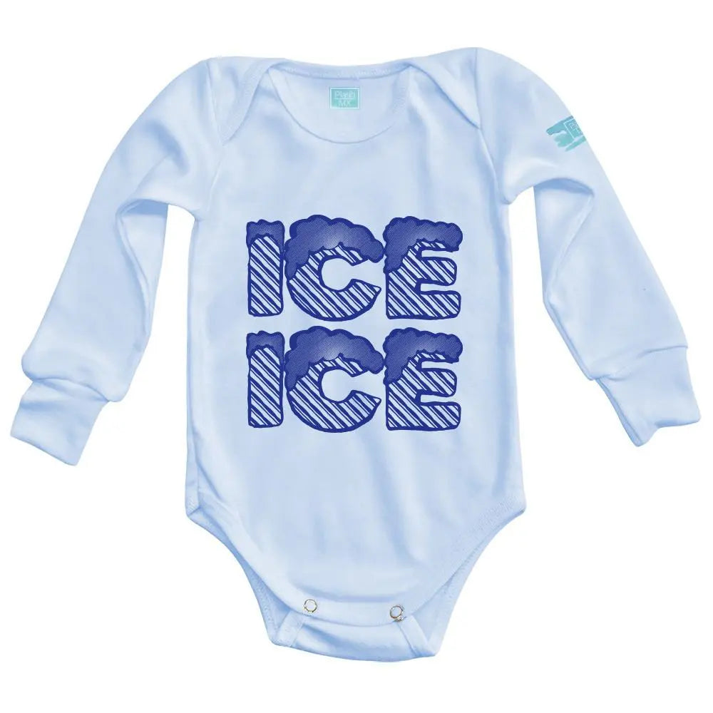 Body Bebé Ice Ice Baby Manga Larga / Azul / 24m - Coveme - vista lateral