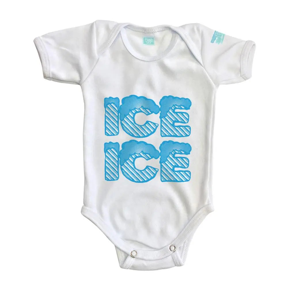 Body Bebé Ice Ice Baby Manga Corta / Blanco / 24m - PLASH - vista lateral