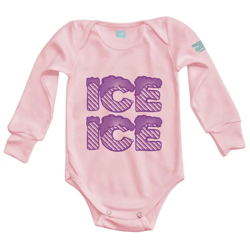 Body Bebé Ice Ice Baby Manga Larga / Rosa / 24m - Coveme - vista lateral