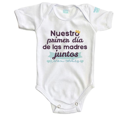 Body Bebé Nuestro Primer Día Juntos - MarchanteMX