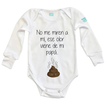Body Bebé Ese Olor es Papá Manga Larga / Blanco / 24m - Coveme