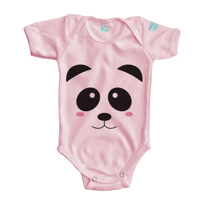 Body Bebé Panda Manga Corta / Rosa / 24m - PLASH