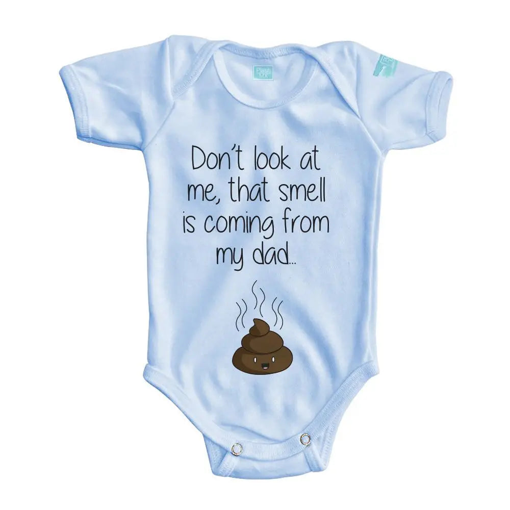 Body Bebe Smell Manga Corta / Azul / 24m - Coveme