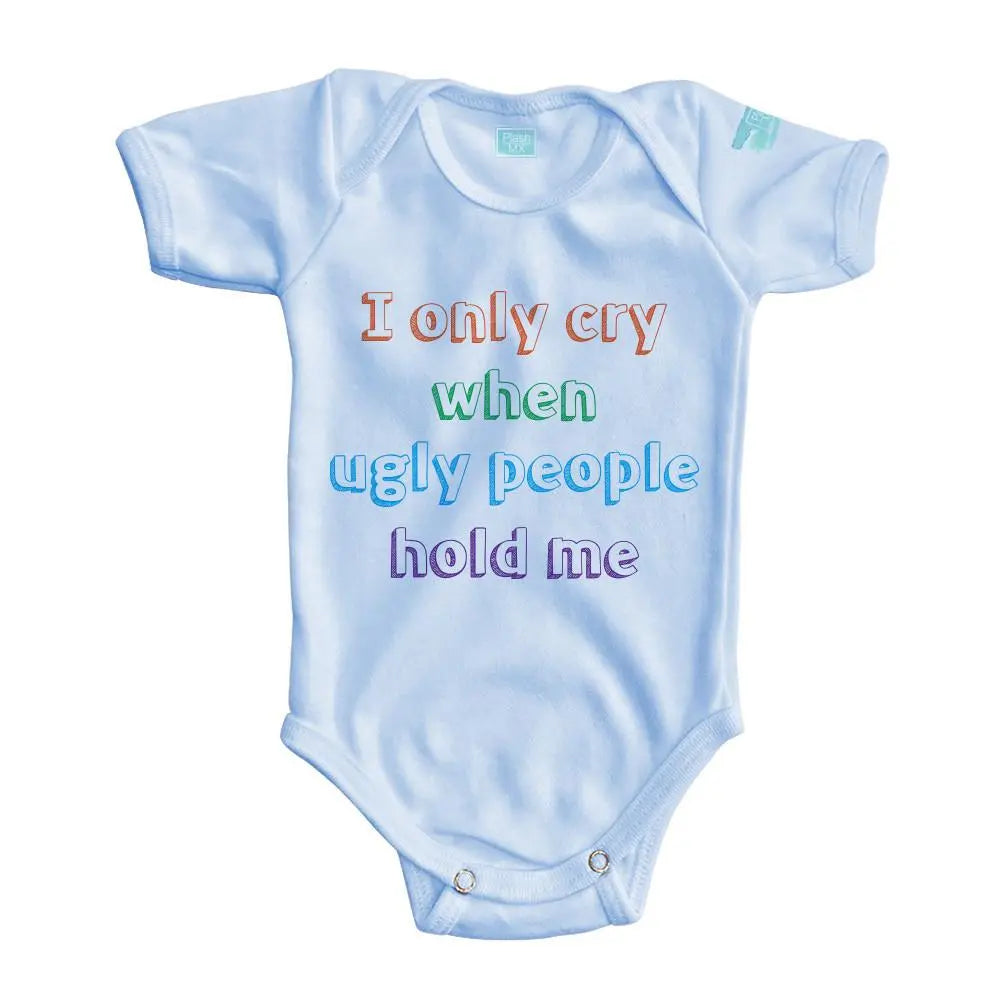 Body Bebé Ugly People Manga Corta / Azul / 24m - Coveme