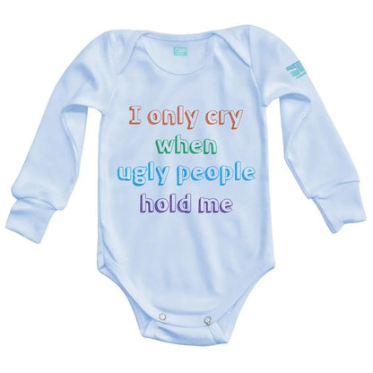 Body Bebé Ugly People Manga Larga / Azul / 24m - Coveme