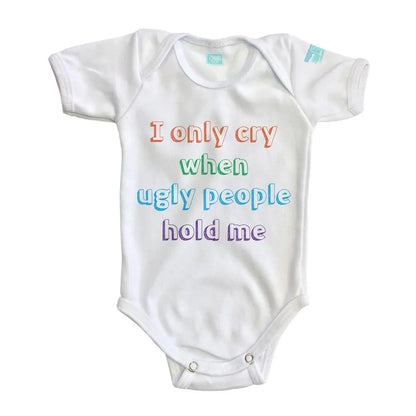 Body Bebé Ugly People Manga Corta / Blanco / 24m - Coveme